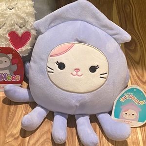 8” cat in squid costume squishmallow